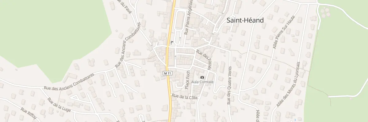 Plan du 3 Pl Georges Clemenceau à Saint-Héand