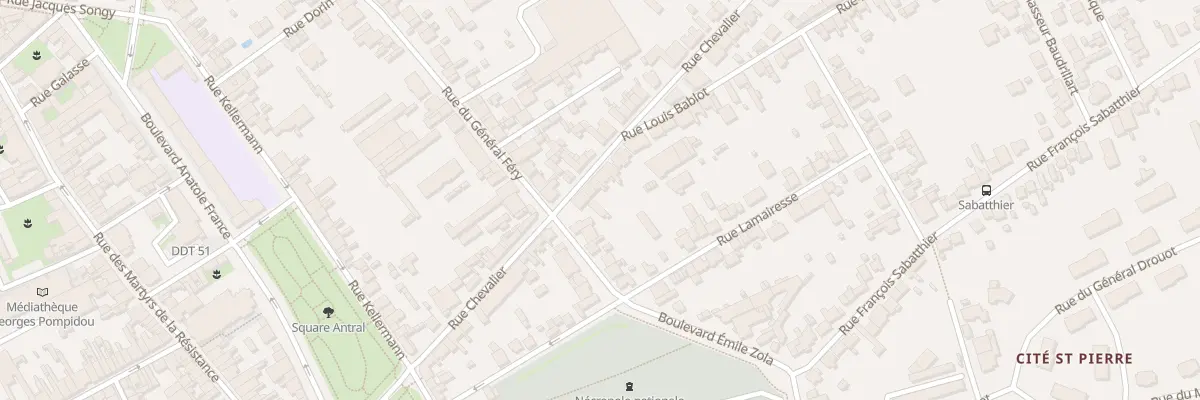 Plan du 28 Rue Chevalier à Châlons-en-Champagne