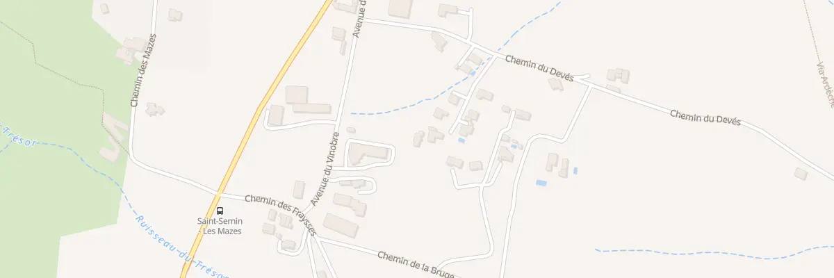 Plan du 34 Che du Devès à Saint-Sernin