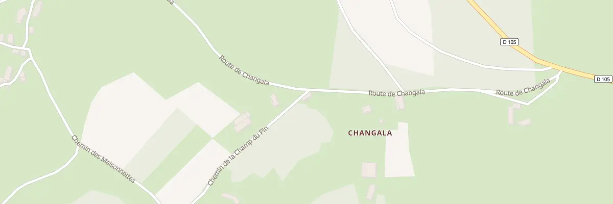 Plan du 1850 Rte de Changala à Montregard