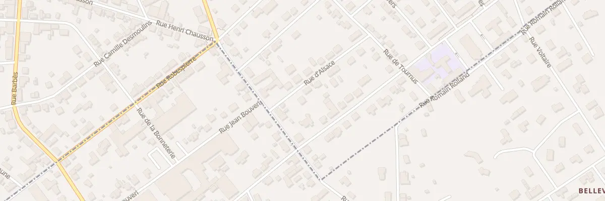 Plan du 13 Rue d’Alsace à Montceau-les-Mines