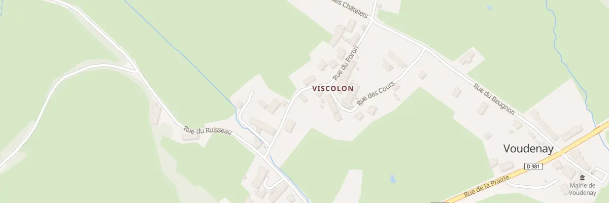 Plan du 4 Rue du Poron à Voudenay