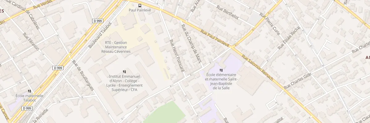 Plan du 13 Rue Henri Poincaré à Nîmes