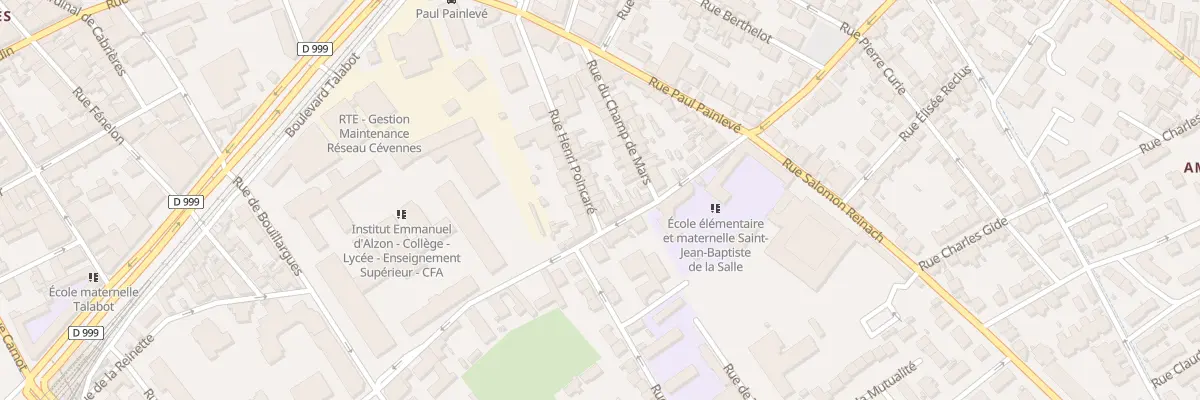 Plan du 17 Rue Henri Poincaré à Nîmes