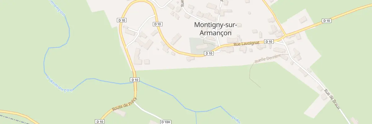 Plan du 9002 Rue Lavoignat à Montigny-sur-Armançon