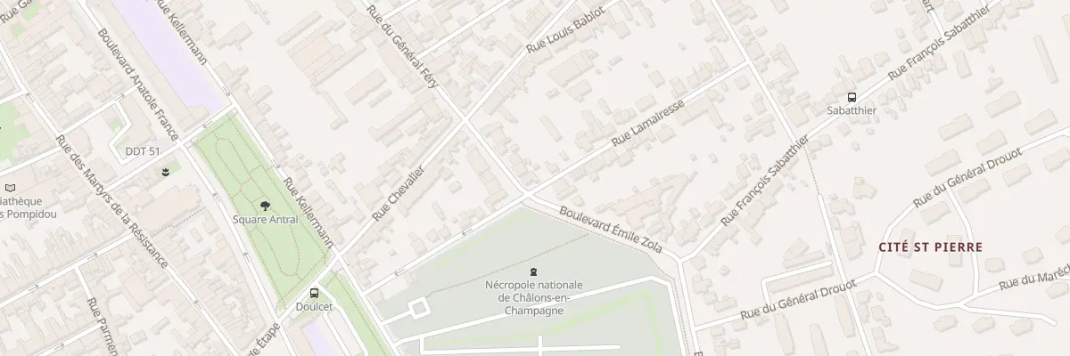 Plan du 13 Bd Emile Zola à Châlons-en-Champagne