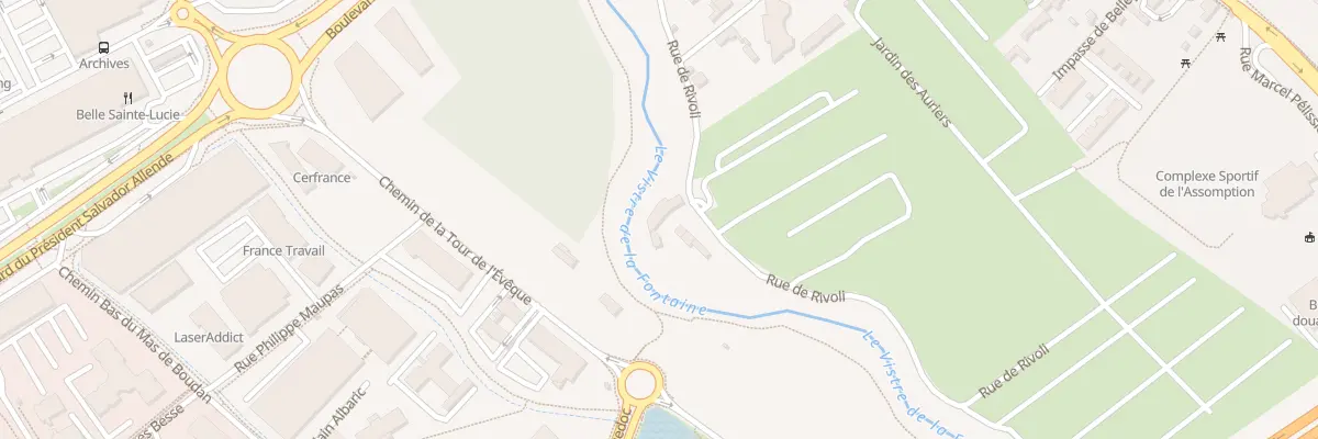 Plan du 318 Rue de Rivoli à Nîmes