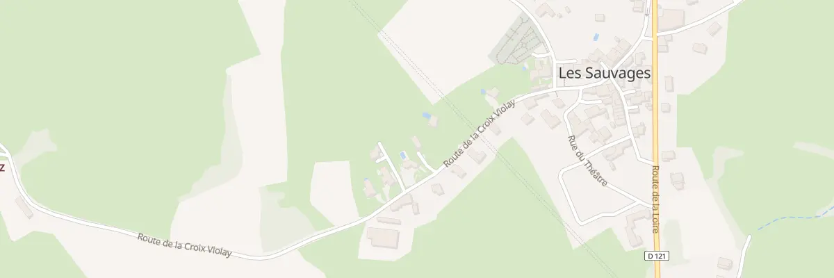 Plan du 180 Rte de la Croix Violay aux Sauvages