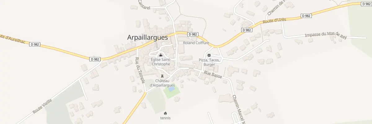 Plan du 5258 Av des Aliziers à Arpaillargues-et-Aureillac
