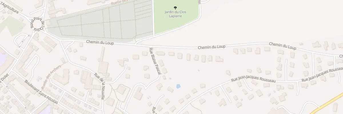 Plan du 8 Che du Loup à Rethel
