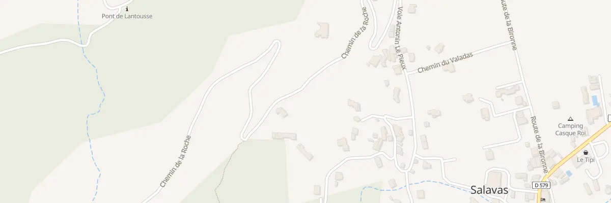 Plan du Mas d’Escoutay à Salavas