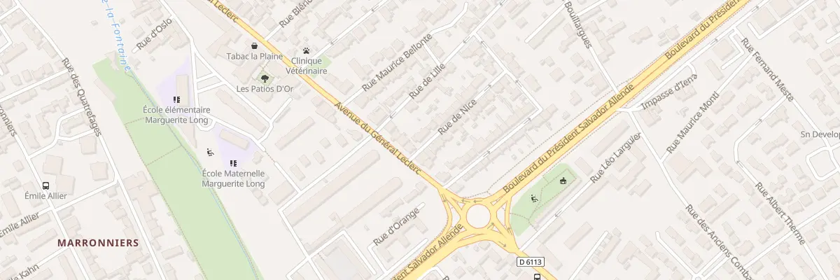 Plan du 1 Rue de Nice à Nîmes