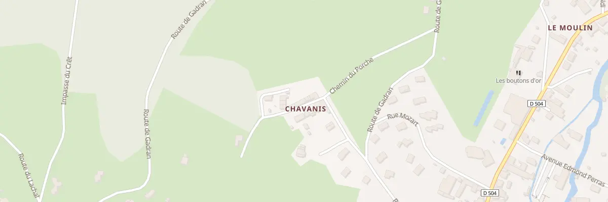 Plan du 5160 Chavanis à Cublize