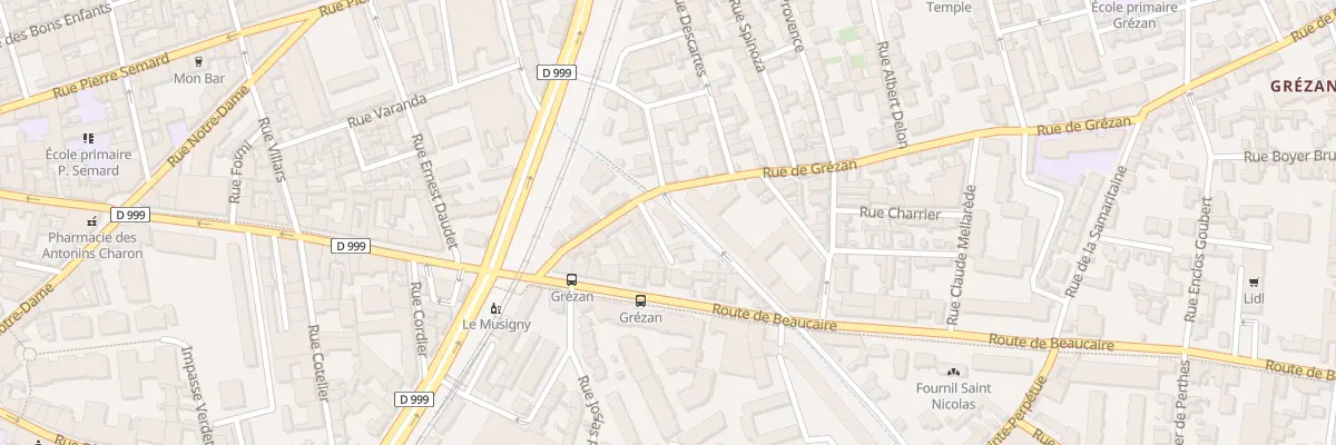 Plan du 16 Rue de Grézan à Nîmes