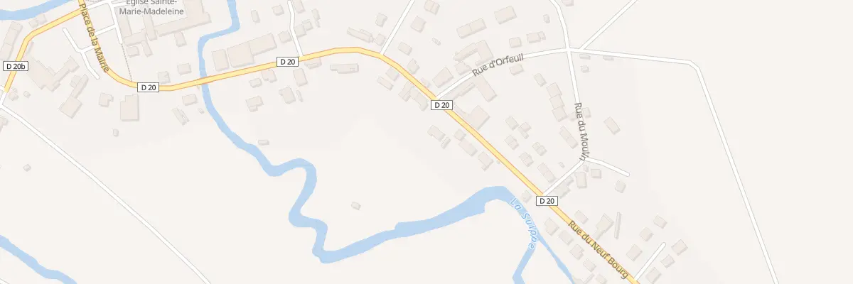 Plan de la Rue du Neuf Bourg à Bétheniville