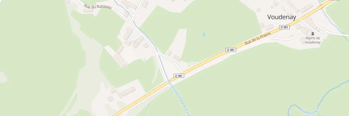 Plan du 2 Imp du Ruisseau à Voudenay