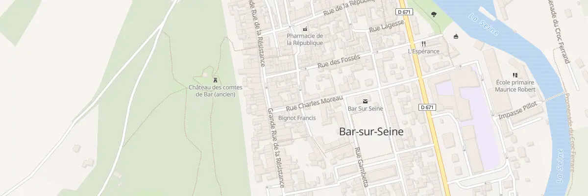 Plan du 24 Rue Charles Moreau à Bar-sur-Seine