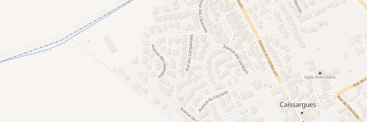 Plan du 14 Rue des Campanules à Caissargues