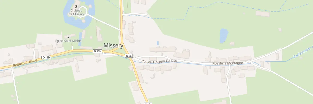 Plan du 1 Rue du Docteur Fontray (misser à Missery