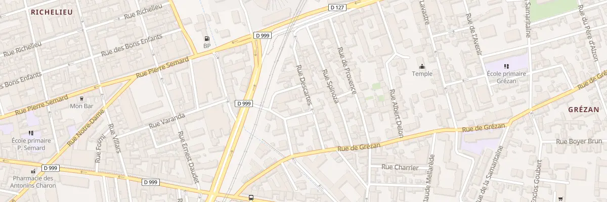 Plan du 7 Rue Diderot à Nîmes