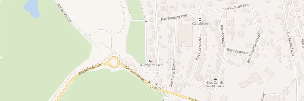 Plan du 13 Rue Bel Air à Saint-Étienne