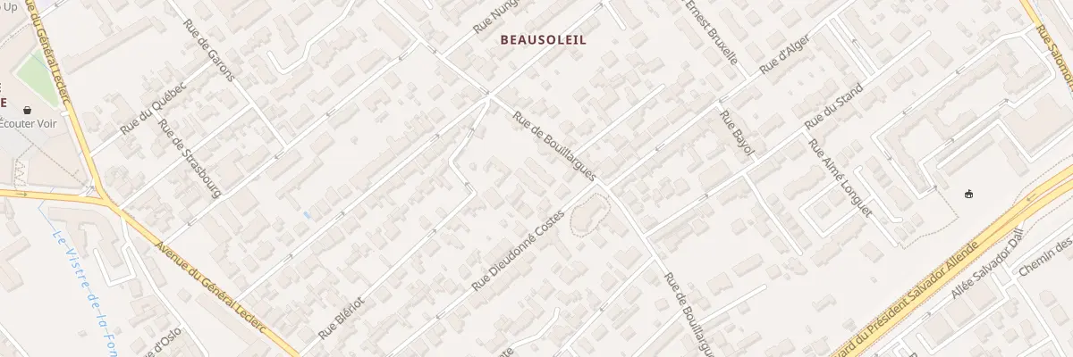 Plan du 612 Rue de Bouillargues à Nîmes