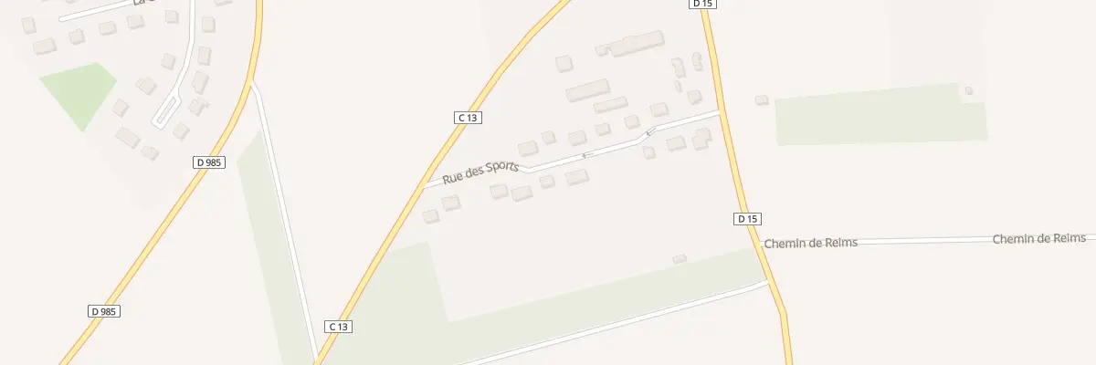 Plan du 13 Rue Sports à La Neuville-en-Tourne-à-Fuy