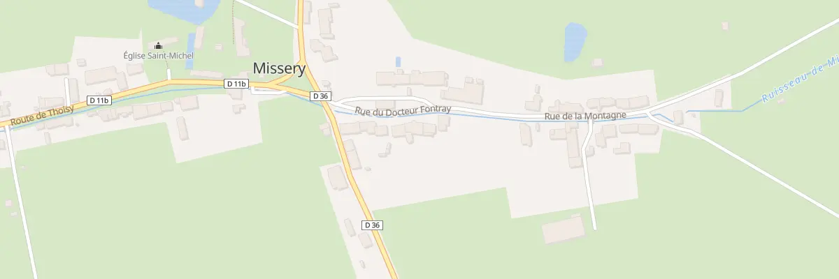 Plan du 8 Rue de la Montagne (Missere) à Missery