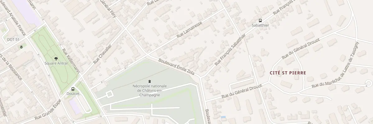 Plan du 27 Bd Emile Zola à Châlons-en-Champagne