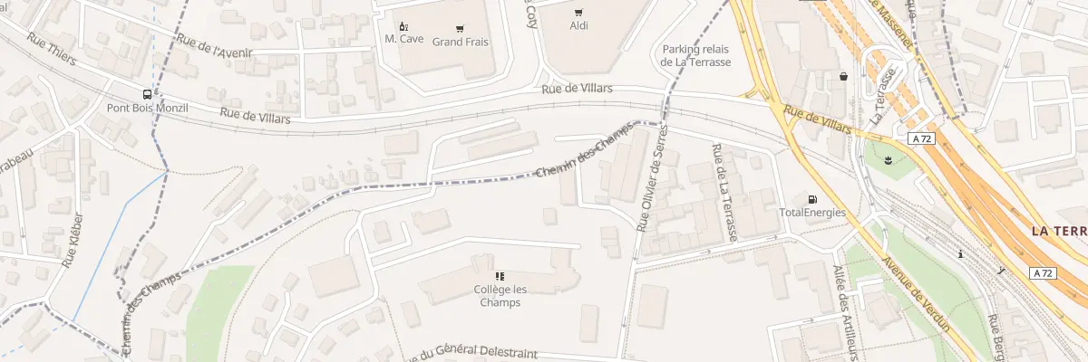 Plan du 7 Imp Olivier de Serres à Saint-Étienne