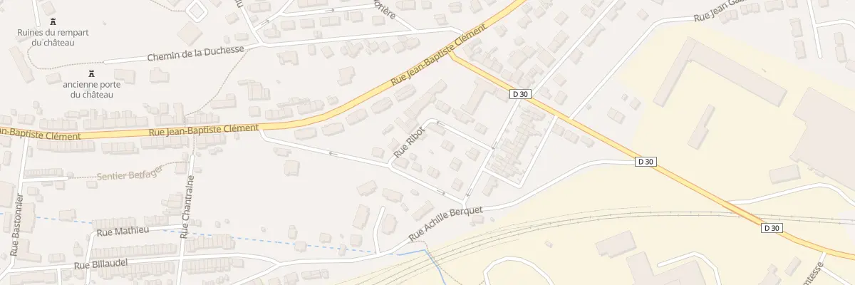 Plan du 4 Rue Ribot à Rethel