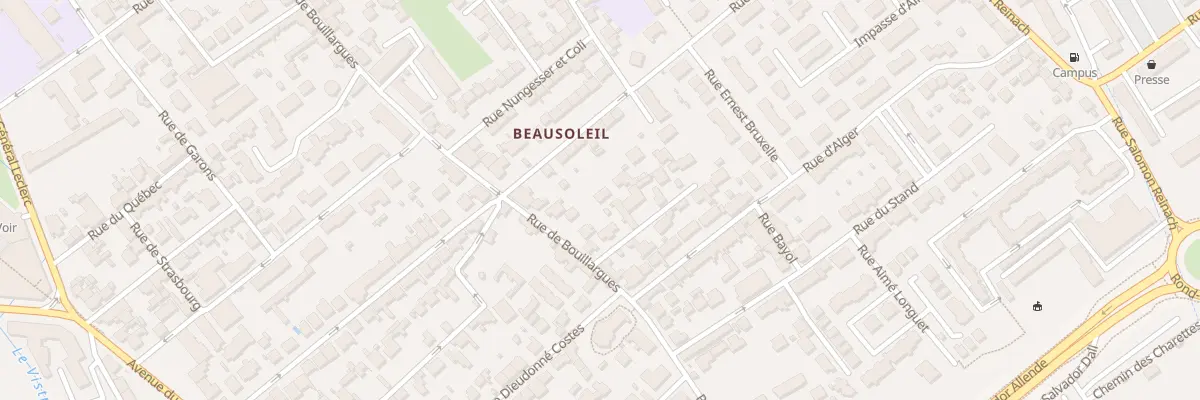 Plan du 613 Rue de Bouillargues à Nîmes