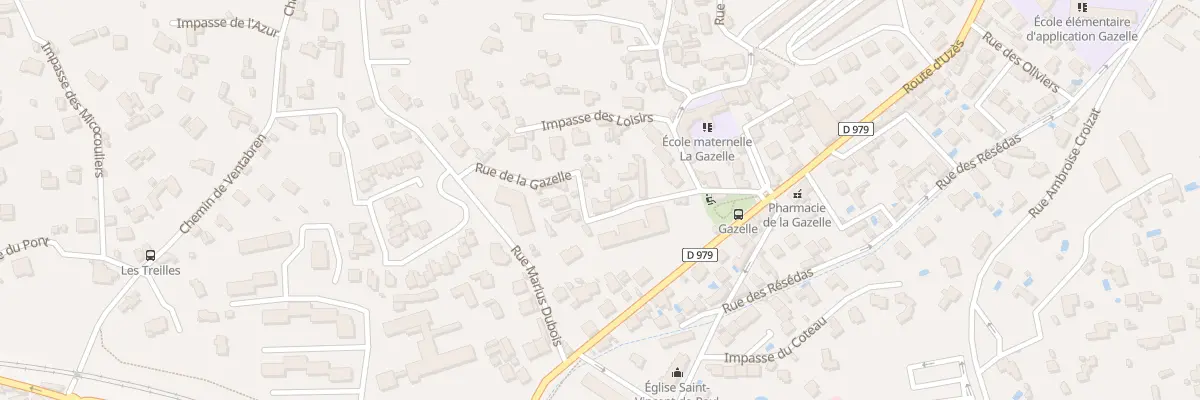 Plan du 18 Rue de la Gazelle à Nîmes