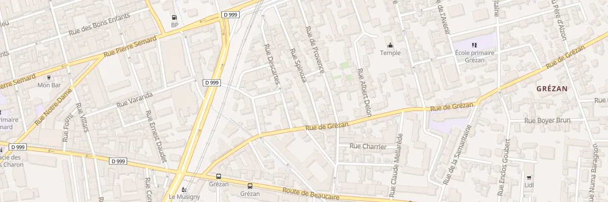 Plan du 26 Rue Spinoza à Nîmes