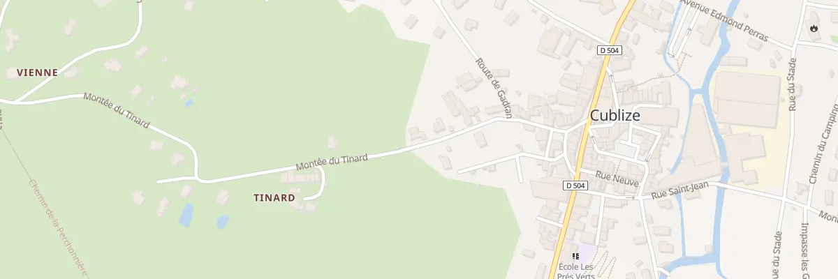Plan du 24 Rue du Tinard à Cublize