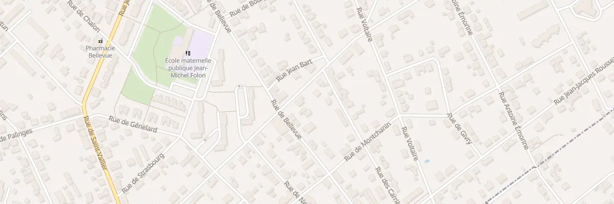 Plan du 13 Rue de Metz à Montceau-les-Mines