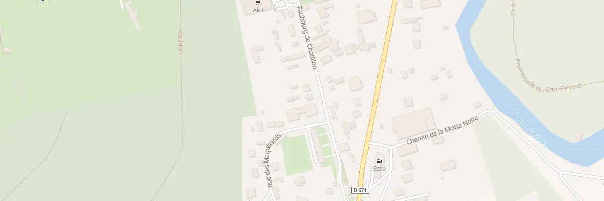 Plan du 13 Fg De Chatillon à Bar-sur-Seine