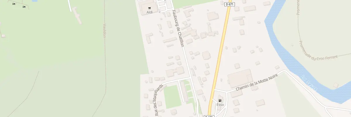 Plan du 15 Fg De Chatillon à Bar-sur-Seine