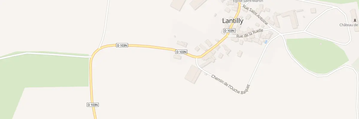 Plan du 1 Voie de Semur à Lantilly