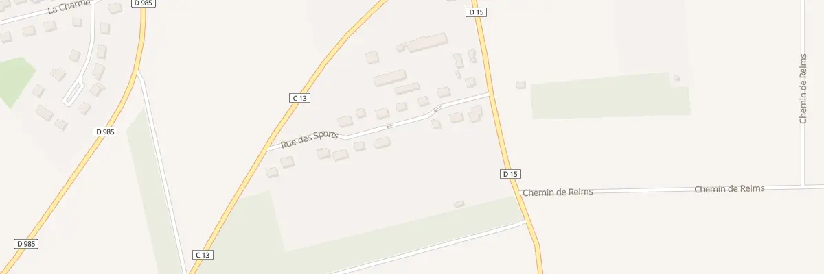 Plan du 15 Rue Sports à La Neuville-en-Tourne-à-Fuy