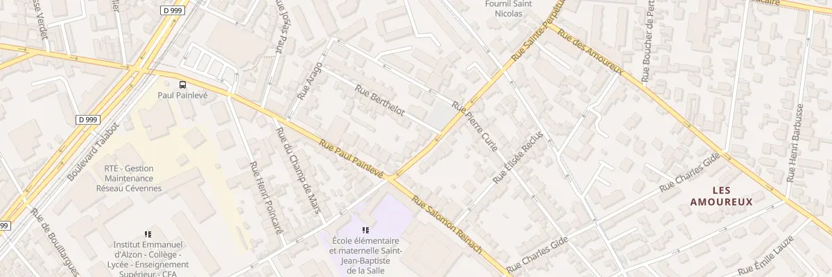 Plan du 33 Rue Sainte-Perpétue à Nîmes