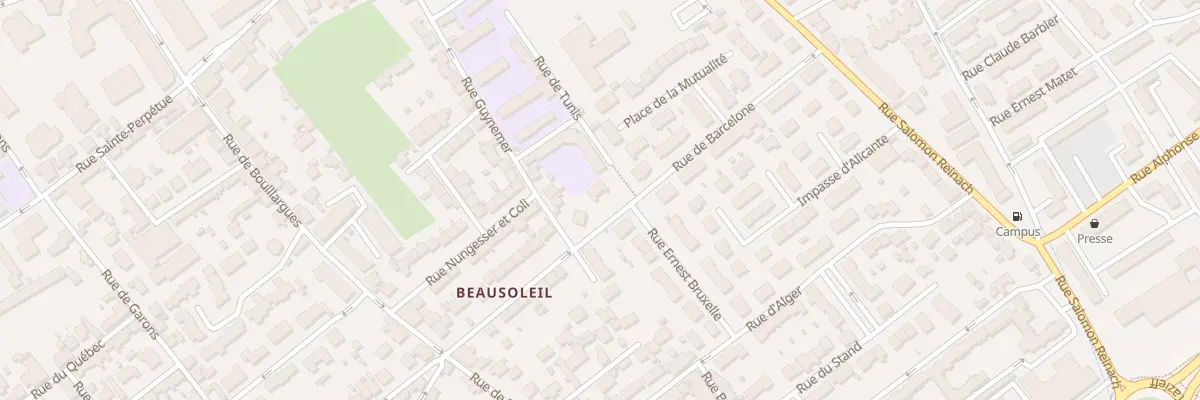 Plan du 71 Rue de Barcelone à Nîmes