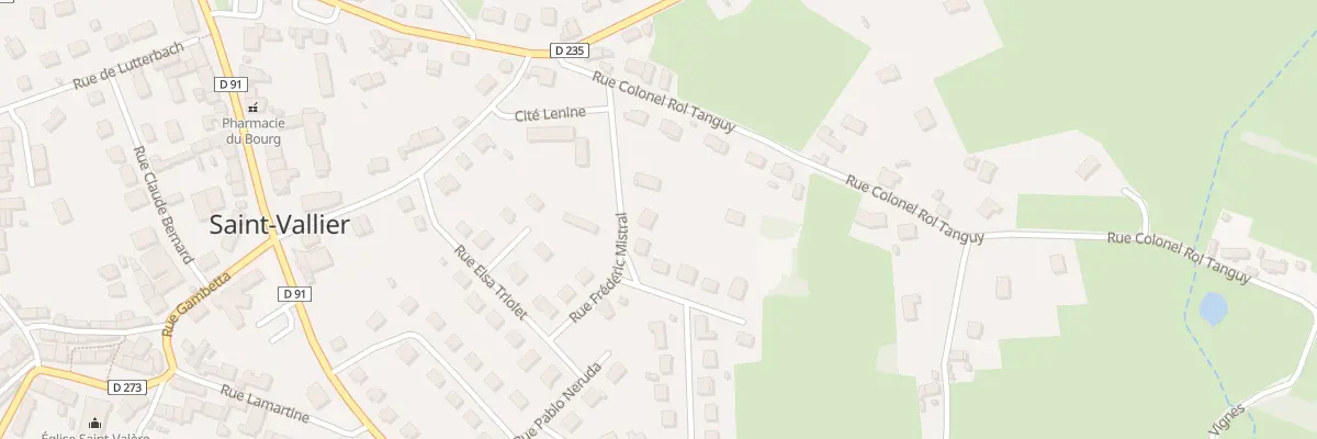 Plan du 6 Rue Frédéric Mistral à Saint-Vallier