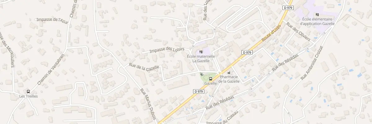 Plan du 10 Rue de la Gazelle à Nîmes