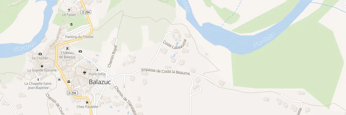 Plan du 169 Imp de Coste la Beaume à Balazuc