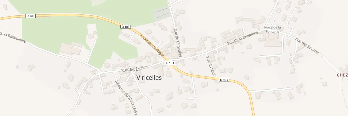 Plan du 15 Rue de la Brevenne à Viricelles