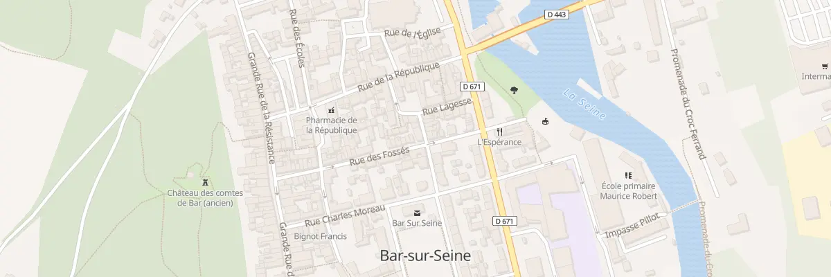 Plan du 4B Rue Des Fosses à Bar-sur-Seine