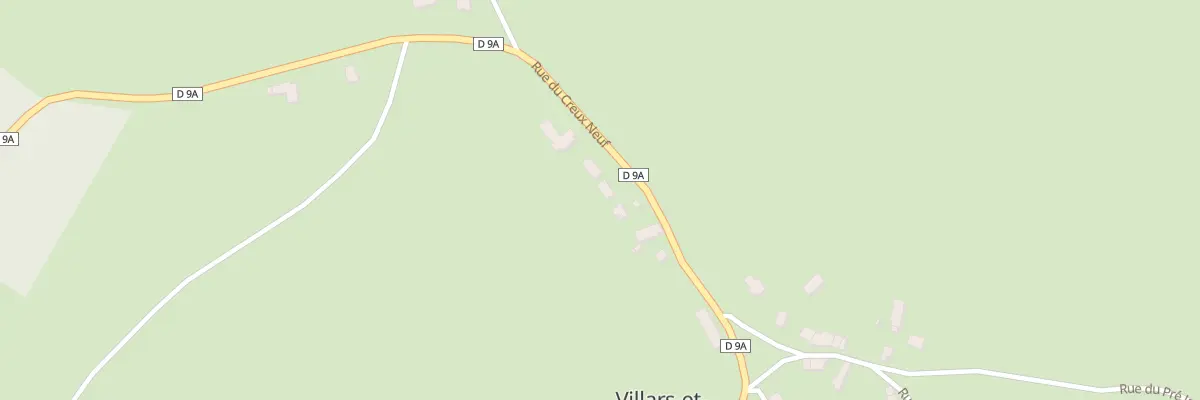 Plan du 7 Rue du Creux Neuf à Villars-et-Villenotte