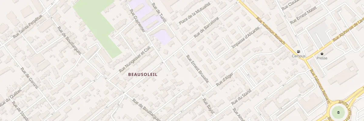 Plan du 4 Rue Ernest Bruxelles à Nîmes