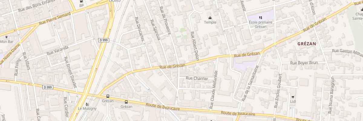 Plan du 25 Rue de Grézan à Nîmes